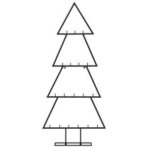 Metall Weihnachtsbaum Christbaum Groß Dekorationen Tannenbaum Metall Weihnachtsbaum Tanne Platzsparend DIY Dekoration-90 cm