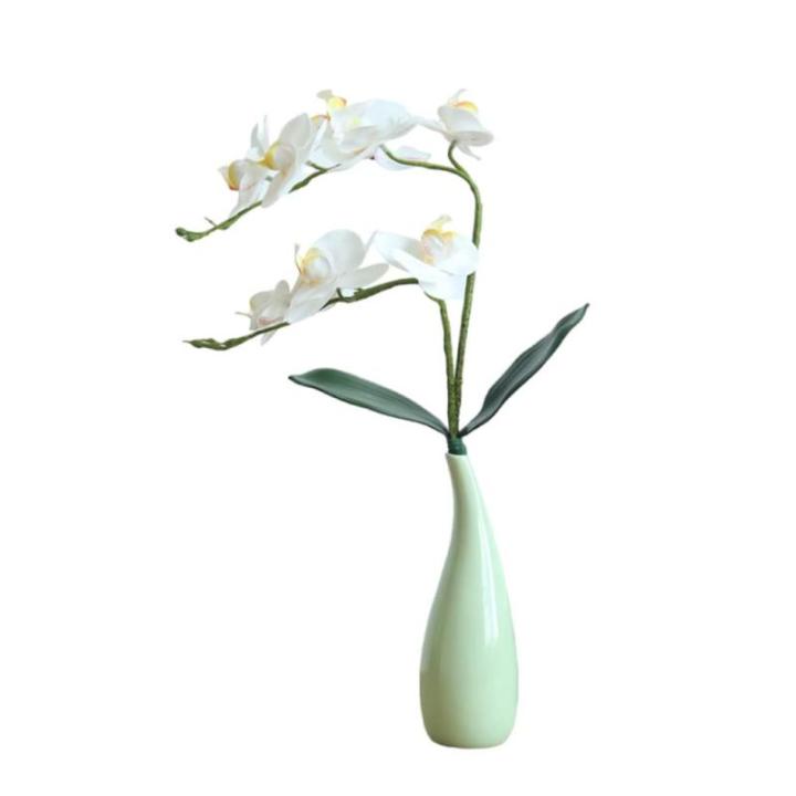 Kunstblumen Künstliche Blume mit Vase, Vivid Orchid Flowers Arrangement Phalaenopsis Flowers, Orchid Flowers Ornaments, Decor für jeden Anlass