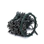 Led-clusterlichtsnoer, werkt op stroom, decoratie voor binnen en buiten, tuin, kerstboom, bruiloft (warmwitte timer met ring, 200 leds, 8 strengen)