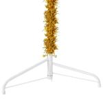 Künstlicher Weihnachtsbaum Golden 240 cm Höhe PVC-Material Halb-Weihnachtsbaum Platzsparend Wand Christbaum Innen- und Außenbereich Wirtschaftliche Weihnachtsdekoration Festlich