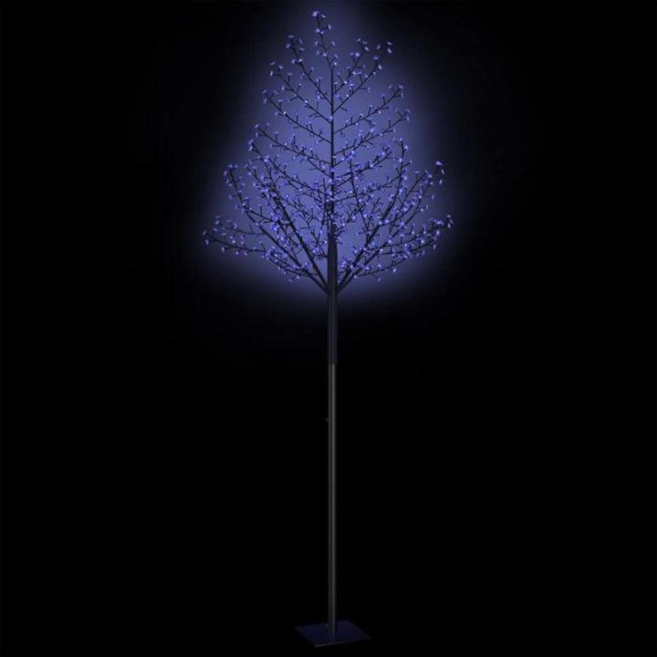 LED Weihnachtsbaum Lichterbaum Weihnachten Christbaum für Außenbereich geeignet 600 LEDs Blaues Licht Kirschblüten 300 cm