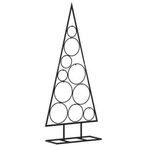 Metalen kerstboom, kerstboom, kerstdecoratie kunstboom, zwart 90 cm