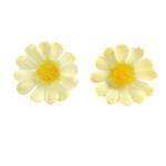 30 stuks kunstmadeliefjes, bloemkoppen, kleine bloemkoppen, decoratie, kleurrijke zijden bloemen voor bruiloft, feest, huis, doe-het-zelf knutselen, lichtgeel