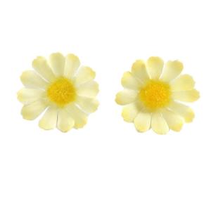 30 stuks kunstmadeliefjes, bloemkoppen, kleine bloemkoppen, decoratie, kleurrijke zijden bloemen voor bruiloft, feest, huis, doe-het-zelf knutselen, lichtgeel