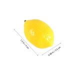 12 STK Mini-zitronenimitat Tropisches Fruchtdekor Partydekorationen Künstliche Frucht Künstliche Zitronen Klein Realistische Zitrone Gefälscht Miniatur-Zitrone Yellow PVC