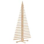 Kerstdecoratie kerstboom 180 cm massief grenenhout, kunstboom, boom, kerstmisdecoratie, houten kerstboom, houten kerstdecoratie