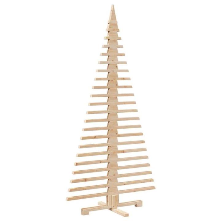 Kerstdecoratie kerstboom 180 cm massief grenenhout, kunstboom, boom, kerstmisdecoratie, houten kerstboom, houten kerstdecoratie