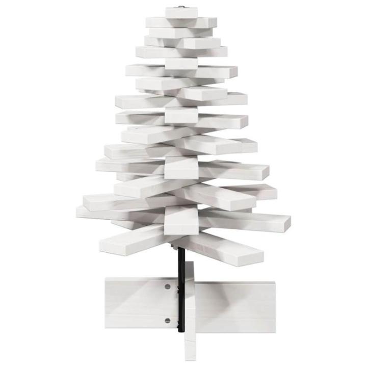Weihnachtsbaum, Tannenbaum Holz zum Schmücken, Christbaum Holzbaum DIY Weihnachten Dekoration, Dekobaum Weihnachtsdeko, Weiß 60cm Massivholz Kiefer