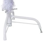 Kunstkerstboom met standaard, hoge kunstkerstboom, 120 cm hoog, kerstdecoratie van pvc en staal, wit