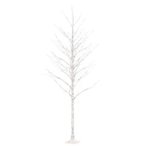 LED Birke Warmweiß 240 LEDs Beleuchtet Birkenbaum Lichterbaum Leuchtbaum Weihnachtsdeko Beleuchtung Dekobaum Kunstbaum 300cm