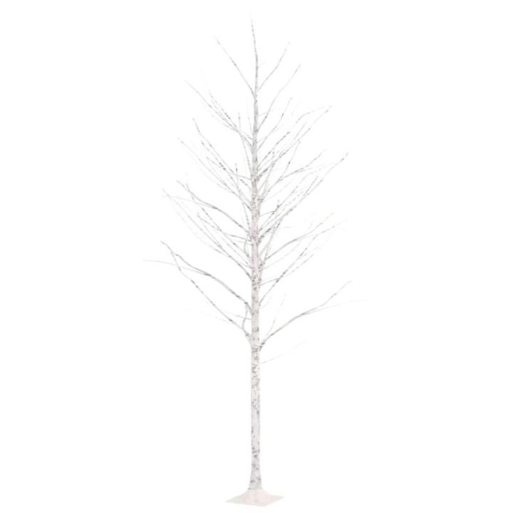 LED Birke Warmweiß 240 LEDs Beleuchtet Birkenbaum Lichterbaum Leuchtbaum Weihnachtsdeko Beleuchtung Dekobaum Kunstbaum 300cm