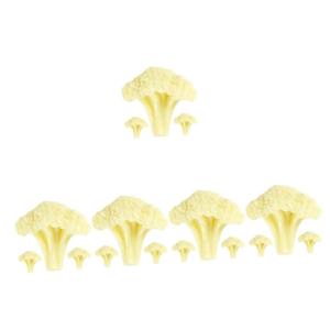 5 Sätze Blumenkohl Modell Gemüse Display Dekoration Gemüse Modelle Gefälschte Obst Dekoration Restaurant Blumenkohl Requisiten Grün Dekor Künstliche Blumen 3 Stück * 5