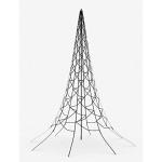 Led-kerstboom voor buiten, 4 meter, 640 leds, inclusief mast, warm wit