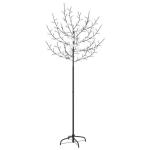 LED Weihnachtsbaum Lichterbaum Weihnachten Christbaum für Außenbereich geeignet 200 LEDs Blau-Weißes Licht Kirschblüten 180 cm
