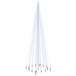 Led-kerstboom met haringen, koudwit, 1134 leds, 800 cm