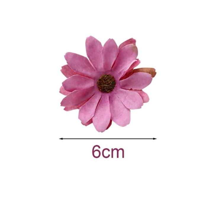 Bloemen om te knutselen, 50 stuks, , strooibloemen, decoratie, zijde, madeliefjes, bloemkoppen, zijden bloemen, om te knutselen, voor doe-het-zelf tuin, bruiloft