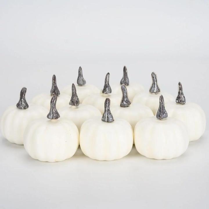 12 stuks pompoenen herfstdecoratie pompoenen decoratieve pompoenen herfstdecoratie herfstdecoraties kunstpompoenen voor herfst Thanksgiving Halloween feestdecoratie thuis boerderij