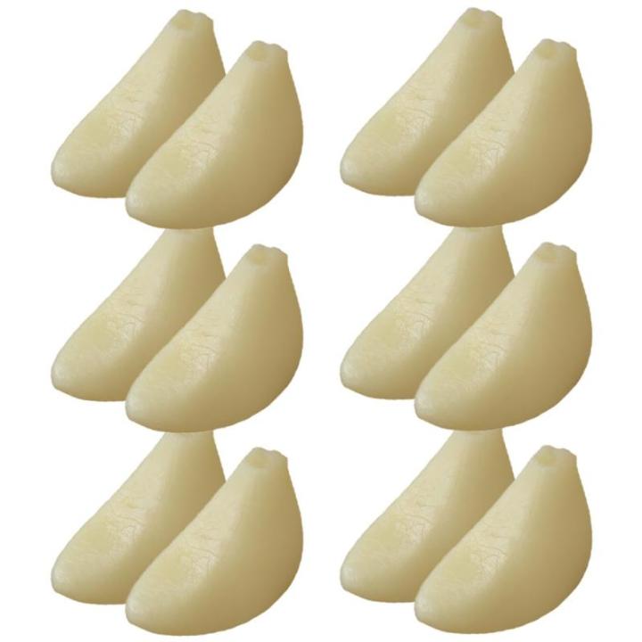 3 Sätze Simulierter Knoblauch Küchendekoartikel Simulierte Knoblauchzehen Nachgemachte Knoblauchflocken-Requisiten Simulation Gemüsedekor Gemüse-Foto-Requisite PVC 12 Stück * 