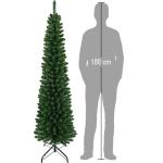 Künstlicher Weihnachtsbaum schlank schmal dünn - Christbaum platzsparend 180 cm