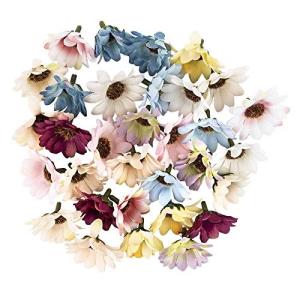 Decoratieve bloemen, , verschillende soorten, ca. diameter 4 - 5 cm (margrieten - kleurrijk - 30 stuks)