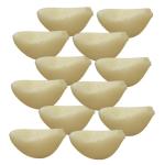 5 Sätze Simulierter Knoblauch Simulierte Knoblauchzehen Geschälter Knoblauch Grüner Knoblauch Simulation Knoblauchflocken-dekor Künstliches Gemüse Knoblauch-Modell PVC 12 Stü