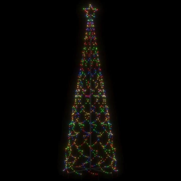 Mobili Weihnachtsbaum mit farbigem Kegel, 500 LEDs, 100 x 300 cm, Weihnachtsdekoration, Weihnachtsbaum, künstlicher Weihnachtsbaum, dünner Ständer