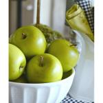 Kunstdecoratie, 5 stuks, groen, 90-120 g/stuk, levensecht plastic fruit, plastic fruit, kunstfruit, fruit, decoratie, etalage, huishouden, keuken, feest, hotel