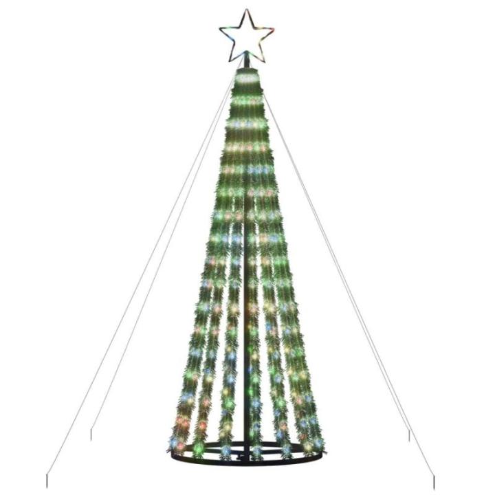 Weihnachtsbaum Kegelform Weihnachtsbaum Beleuchtung Christbaumbeleuchtung Weihnachtsbeleuchtung Weihnachtsdeko für Weihnachten, Party275 LEDs Mehrfarbig 180 cm