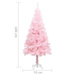 Künstlicher Weihnachtsbaum mit Ständer Christbaum Tannenbaum Kunstbaum Weihnachten Künstlicher Weihnachtsbaum Weihnachtsdeko Rosa 180 cm PVC