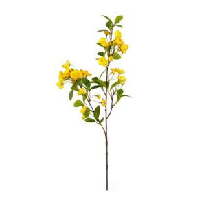 Hortensie, künstliche Blume, einzelne künstliche Hortensie, Blumenstrauß, Blumenarrangement, Dekoration für Zuhause, DIY, Hochzeit, Tafelaufsatz (Gelb)