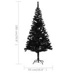 Wiederverwendbar Künstlicher Weihnachtsbaum Beleuchtung und Kugeln 180 cm H Christmas Tree Tannenbaum Weihnachtsdeko Christbaum Kunstbaum Halloween Weihnachtsbaum PVC und Stahl Sc