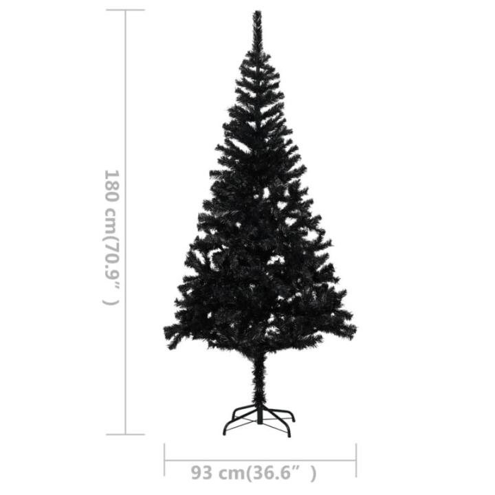 Wiederverwendbar Künstlicher Weihnachtsbaum Beleuchtung und Kugeln 180 cm H Christmas Tree Tannenbaum Weihnachtsdeko Christbaum Kunstbaum Halloween Weihnachtsbaum PVC und Stahl Sc