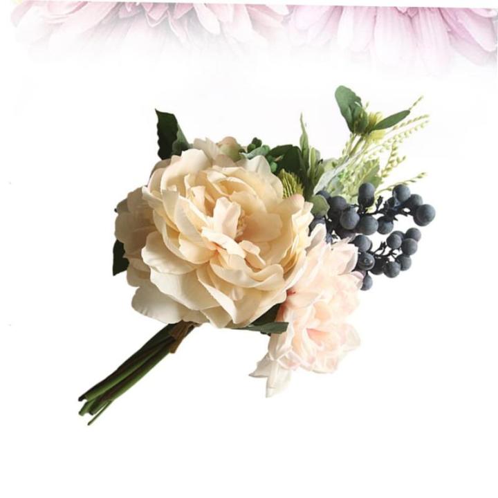 Blumendekor künstliche blüten Artificial dekoring partyspieße Berry Decoration künstliche Dekorationen für Zuhause Schmücken Zuhause+Dekor Tuch simulierte Dahlie