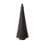 Houten decoratieve dennenbomen set van 3 15 cm om neer te zetten - zwart - kerstboomfiguur van grenen voor winterdecoratie - kerstboomdecoratie standaard tafeldecoratie raamdecorat