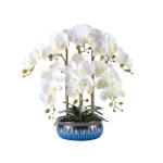Kunstblumen Künstliche Blumen, Ochiden, Pflanzen, künstliche Orchidee im Topf, Phalaenopsis-Arrangement, Blumen, Pflanzen, Bonsai-Tischdekoration für jeden Anlass
