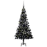 Wiederverwendbar Künstlicher Weihnachtsbaum Beleuchtung und Kugeln 180 cm H Christmas Tree Tannenbaum Weihnachtsdeko Christbaum Kunstbaum Halloween Weihnachtsbaum PVC und Stahl Sc