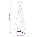 LED kerstboom kerstboom lichtboom kerstdecoratie verlichting buiten verlicht lichtketting outdoor kegelvorm warm wit 200 leds 70x180 cm
