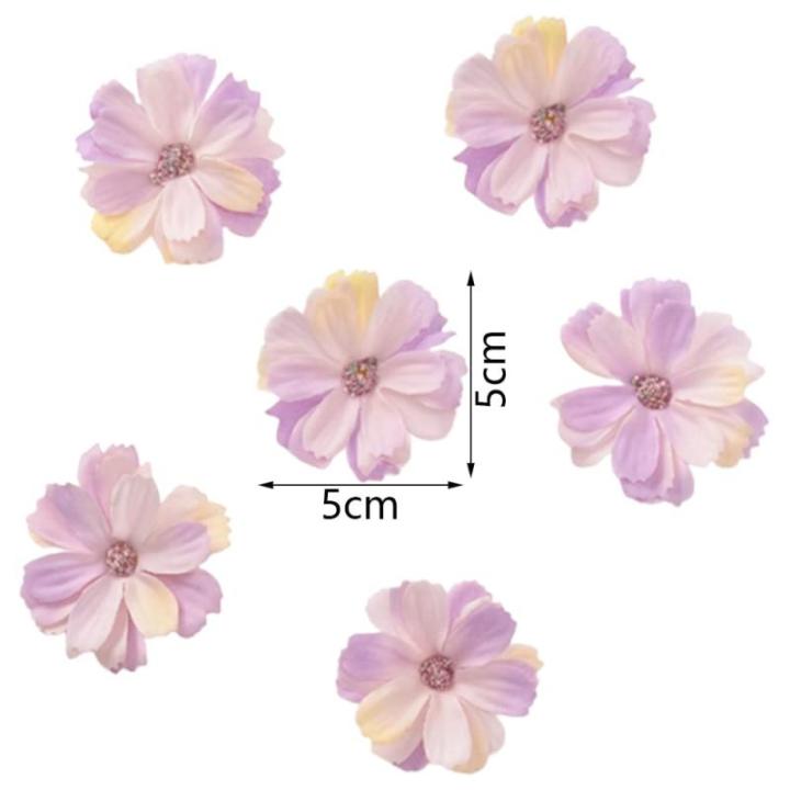 , decoratie, 60 stuks, madeliefjes, bloemkoppen, zijden bloemen, decoratie, kunstbloemkoppen, knutselen, bloemen voor doe-het-zelf handwerk, scrapbooking, bruiloft, feesten,