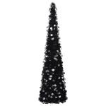 Künstlicher Pop-Up-Weihnachtsbaum Künstlicher Weihnachtsbaum Christbaum Tannenbaum Kunstbaum Weihnachten für Weihnachtsdeko Schwarz 150 cm PET