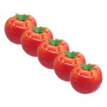 4 Sätze Nachahmung Tomate Vasenfüller Aus Künstlichen Früchten Lebensechtes Fruchtmodell Tischdekoration Küchentomaten-Requisite Realistisches Gemüsemodell Schaum Rot 5 Stüc