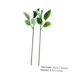 80 STK Rosenstiel künstliche blüten Artificial Künstlicher Blumenstrauß Hochzeitsstraußdraht hojas künstliche Rosen künstlicher Pflanzenstamm simulierte Blumenstiele Draht.