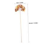 2St Blumenstab Blumenarrangement spaß Stick essstã¤bchen Ostern Cupcake Picks dekorative Blumenpflücker fächerförmiges Dekorpick Blumenpflücker selber Machen Plastik Golden