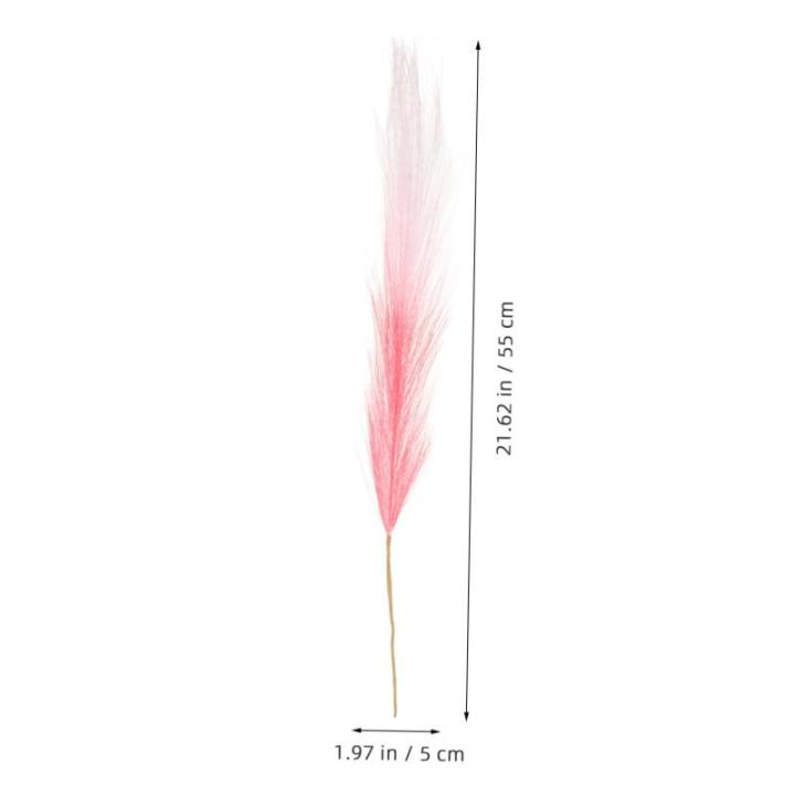 10st -Dekoration Layout-Requisiten Schilf Für Vase Schilf Arrangements Für DIY Gefälschte Pampas Schilf Für Blumenstraußdekor Gefälschte Schilfsträuße Schilfdekore Stoff