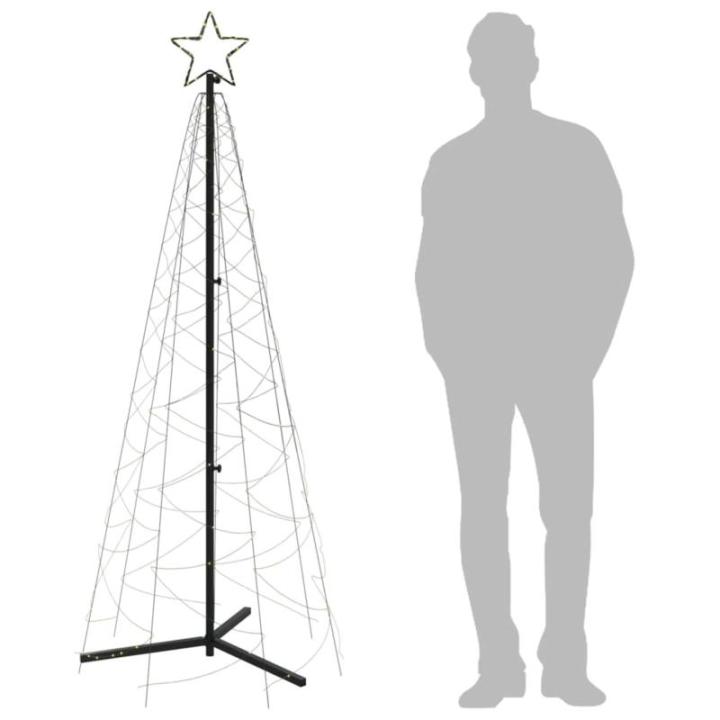 LED kerstboom kerstboom lichtboom kerstdecoratie verlichting buiten verlicht lichtketting outdoor kegelvorm warm wit 200 leds 70x180 cm