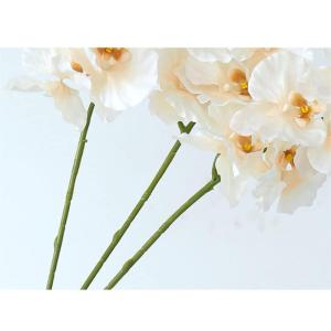Kunstblumen Phalaenopsis-Orchidee in weißer Vase, künstliche Orchideenblumen, Pflanzen, für Büro, Schreibtisch, Hochzeit, Party, Dekoration, Badezimmer-Ornamente für jeden Anl