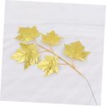 15St Tropische Partydekorationen Ahornblatt-Zweig weihnachtsdeko Christmas Decorations Golddekor Künstliche Ahornblätter Künstliche Blätter Hochzeit Material