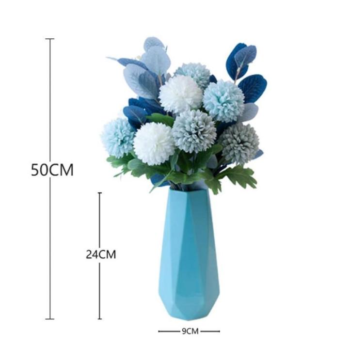 Kunstblumen Künstliche Blumen Pflanzen Set, Seidenblumenarrangements mit Keramiktopf, für Zuhause, Hochzeit, Party, Büro, Tafelaufsatz für jeden Anlass