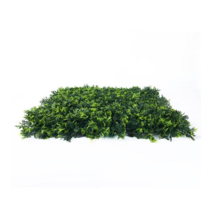 Kunsthaag Set - 4 x 50x50 cm - Groene Wand - Kunstklimop - Namaak Plant - Balkonscherm - Voor Buiten en Binnen - Olive