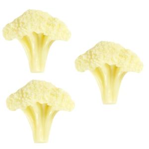 3 Stück Blumenkohl Modell Brokkoli Modelle Simulierte Brokkoli Modell Lebensechte Brokkoli Gefälschter Gemüse Brokkoli Künstliches Gemüse Broccolini