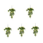 5St Simulation Zitronenrattan gelbe Zitronenzweige künstliche Blumenpflücker Künstliche Zitronenpflanze Dekorative Zitronenpflanze gefälschter Zitronenstiel zitronenzweig dekor